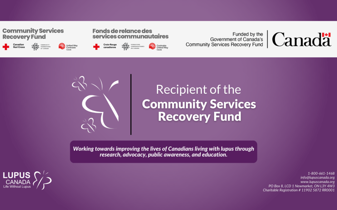 Lupus Canada Recipient of Community Services Recovery Fund