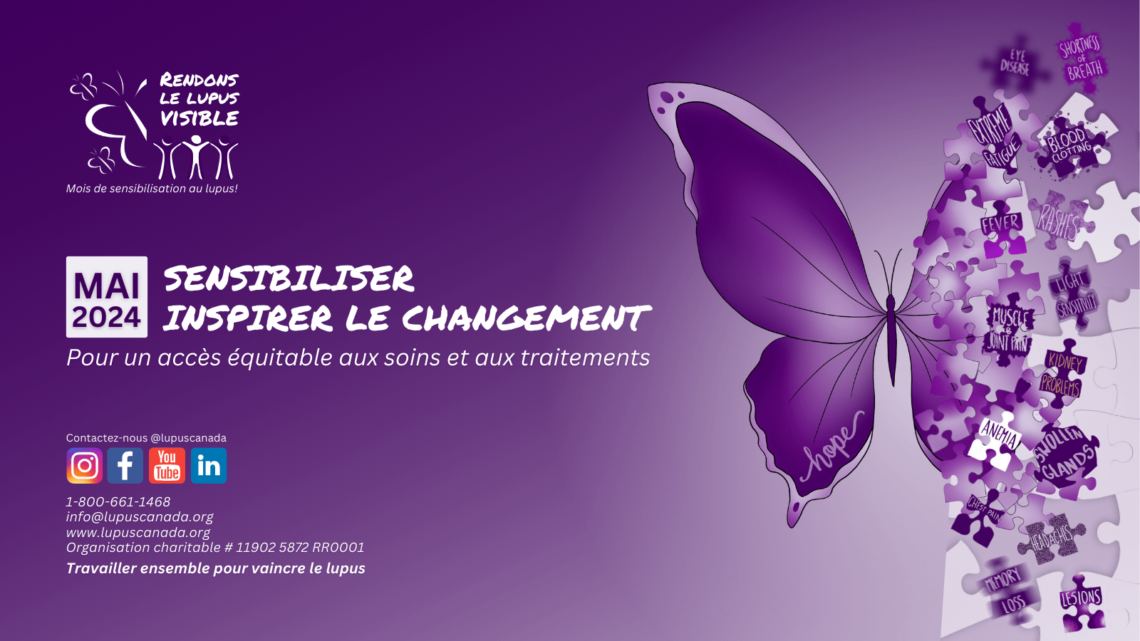 Aperçu du Mois de la sensibilisation Lupus Canada
