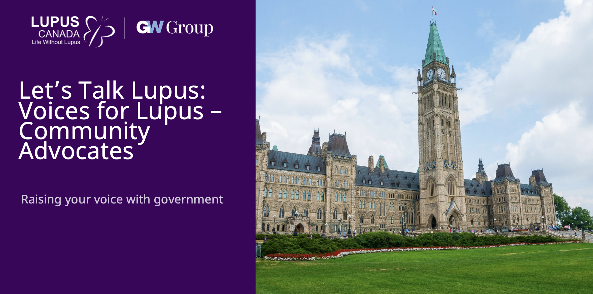Lupus Canada Advocacy Training Toolkit Cover of the Lupus Canada and GW Group Voices for Lupus Community Advocates toolkit